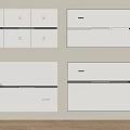 Modern honeycomb large board ceiling 3d model