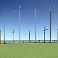 Outdoor Lights With Various Designs For Street Roadside Illumination And Landscaping