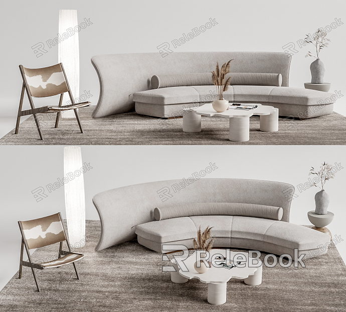 Quiet Sofa Tea Table Combination Sofa Coffee Table model