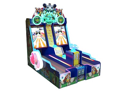 Modern bowling game machine model