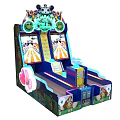 Modern bowling game machine 3d model