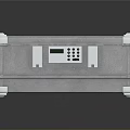 Durable Metal Equipment Case With Hard Shell Carrying Handle Secure Latches And Top Stripe Design