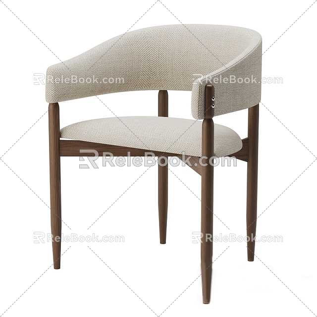 Chair Seat Stool Leisure Chair Single Chair 3d model