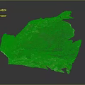 Red Rock Terrain With Irregular Eroded Rock Formations And Natural Vegetation Growth