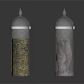 Transparent Salt And Pepper Containers With Silver Lids For Kitchen Use