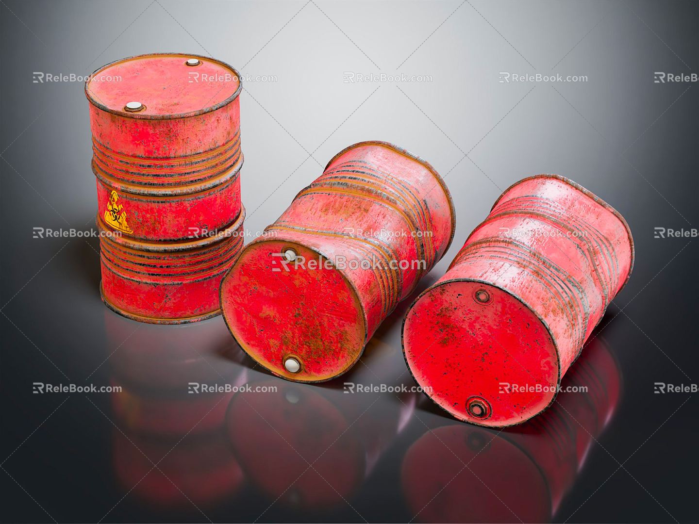 Industrial LOFT Oil Drum Oil Drum model