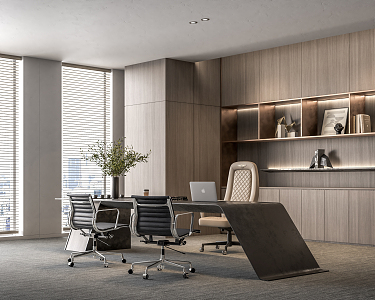 Modern Office Manager's Office 3d model