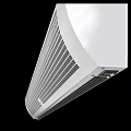 White Wall Mounted Air Curtain Fans With Different Sizes And Ventilation Grilles Design