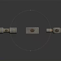 Essential Hardware Tools Three Different Hammers with Metal Heads and Wooden Handles