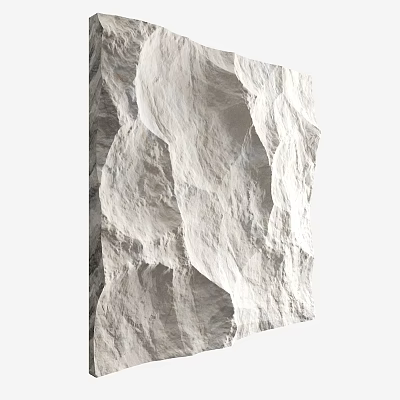 Structural Component With Rough Stone Like Surface Texture And Natural Finish 3d model