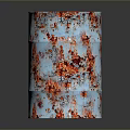 Cylindrical Industrial Equipment Featuring Blue White Exterior and Red Spots Interior Design