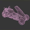 Black Three Wheeled Motorcycle Modern Sleek Design With Comfortable Seat And Wheels