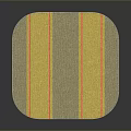 Striped Yellow And Gray Fabric Storage Box For Home Organization