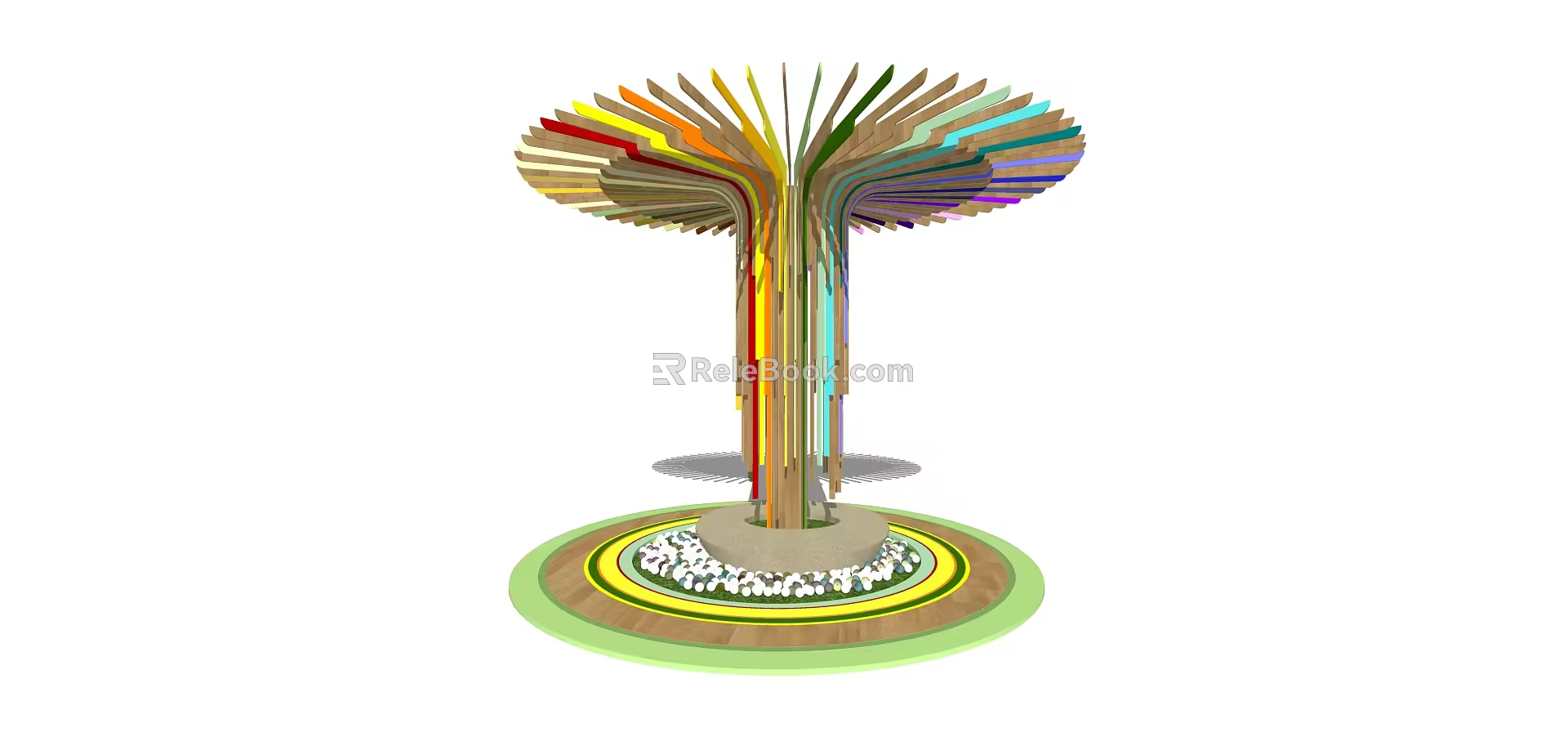Modern pillar decoration column 3d model