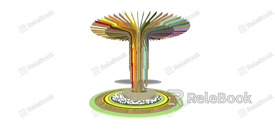 Modern pillar decoration column model