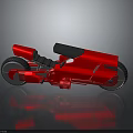 Futuristic Red Motorcycle Concept Inspired by Cosmic Aerospace Exploration Design