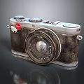 Vintage Leica Classic Camera Featuring Metal Body And Worn Texture Lens Design