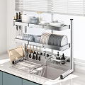 Space Saving Bathroom Cabinet Rack With Stainless Steel Multi Layer Storage For Toiletries And Towels