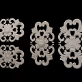 Intricate Floral Carved Patterns With Ornate Scroll Designs And Decorative Elements 3d model