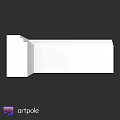White Architectural Decorative Cornice Molding For Interior Building Trim Design