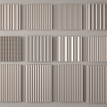 Modern wall board Great wall board Grille board Background wall wave board 3d model