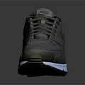 Nike Olive Green Air Max Sneakers Featuring Mesh Upper And White Sole