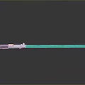Shiny Metallic Sword With Detailed Handle And Long Sharp Blade Design