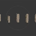 Stone Building Composed of Multiple Stone Blocks with Windows in Irregular Arrangement