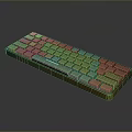 Modern RGB Backlit Mechanical Keyboard With Colorful Rainbow Lighting And Aluminum Frame Design