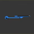 Blue Industrial Lifting Equipment With Extended Arm And End Hook Design For Handling