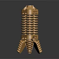 Golden Precision Mechanical Component With Spiral Structure And Three Legged Support