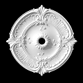 Carved Lamp Panels European-style Carved Building Components Gypsum Line Carved Corner Line Carved Craft Carved Silver Carved Corner Line 3d model