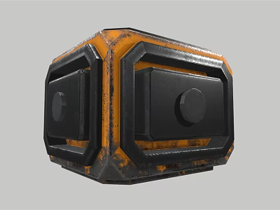 Modern Box Sci-Fi Box Container Vehicle Parts Spacecraft Parts Sci-Fi Container 3d model