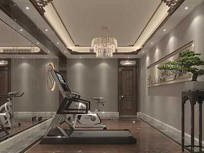 New Chinese Gym 3d model