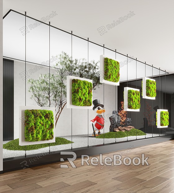 Modern Plant Wall Interior Landscape Landscaping model