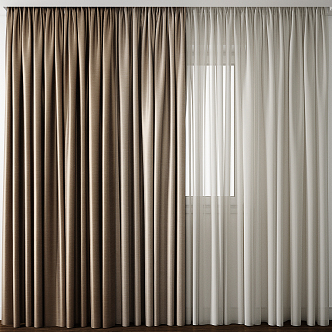 Modern Curtains 3d model