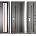 Modern Security Doors With Vertical Horizontal Stripes And Panel Designs For Home Safety