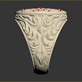 Ring Diamond Ring Gem Ring Women's Ring 3d model