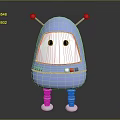 Robot Assistant Small Robot Butler 3d model