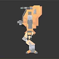 modern robot voxel robot 3d model