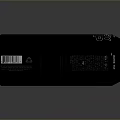 Sleek Black Beverage Can With Minimalist Label And Barcode Design 3d model