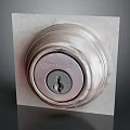 Kwikset Round Metal Door Handle With Lock Keyhole And Classic Design