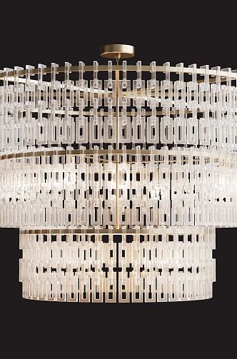 Crystal chandelier 3d model