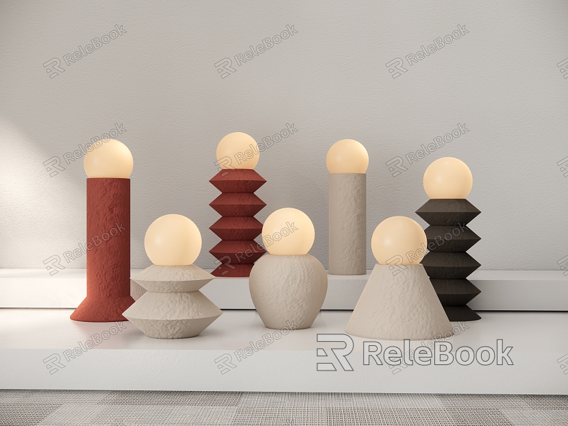 Modern Table Lamp Stone Decorative Small Table Lamp model