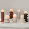 Modern Table Lamp Stone Decorative Small Table Lamp 3d model
