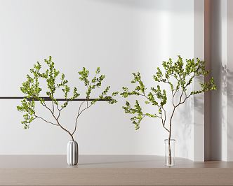 Modern Vase Bonsai Combo 3d model