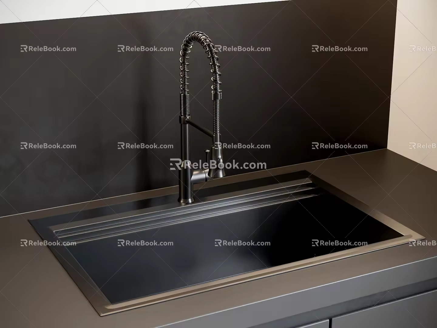 Modern faucet sink combination wash basin vegetable sink faucet 3d model