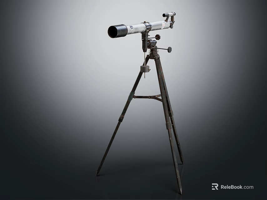 Professional Commercial Equipment with Tripod Stand Optical Telescope for Precision Measurement and Observation Applications 3d model 