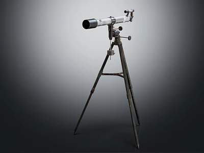 Professional Commercial Equipment with Tripod Stand Optical Telescope for Precision Measurement and Observation Applications 3d model