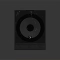 Black Modern Subwoofer Speaker With High Performance Audio Equipment Design